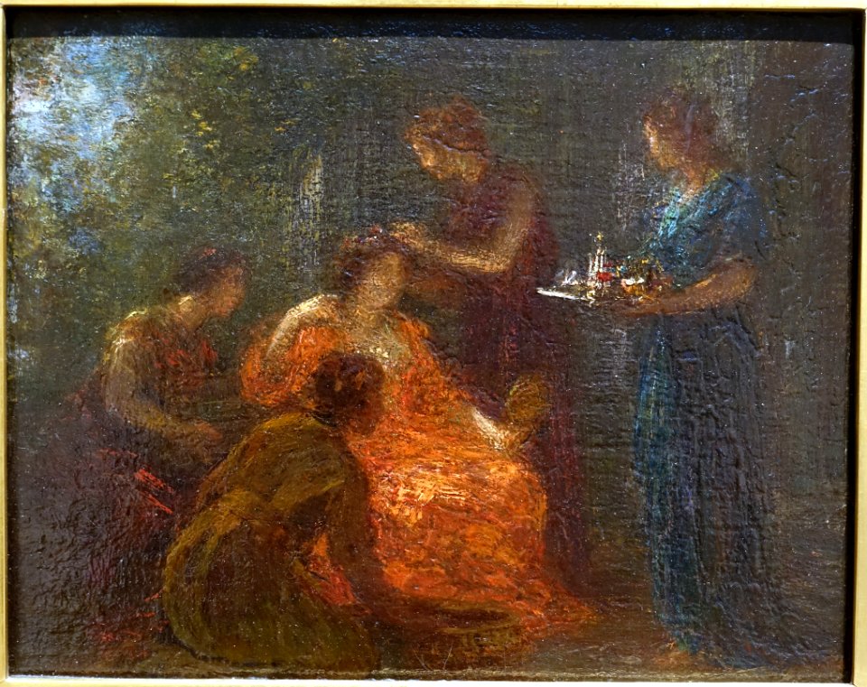 La Toilette de Venus, by Henri Fantin-Latour, 1891, oil on canvas - Portland Art Museum - Portland, Oregon - DSC09105