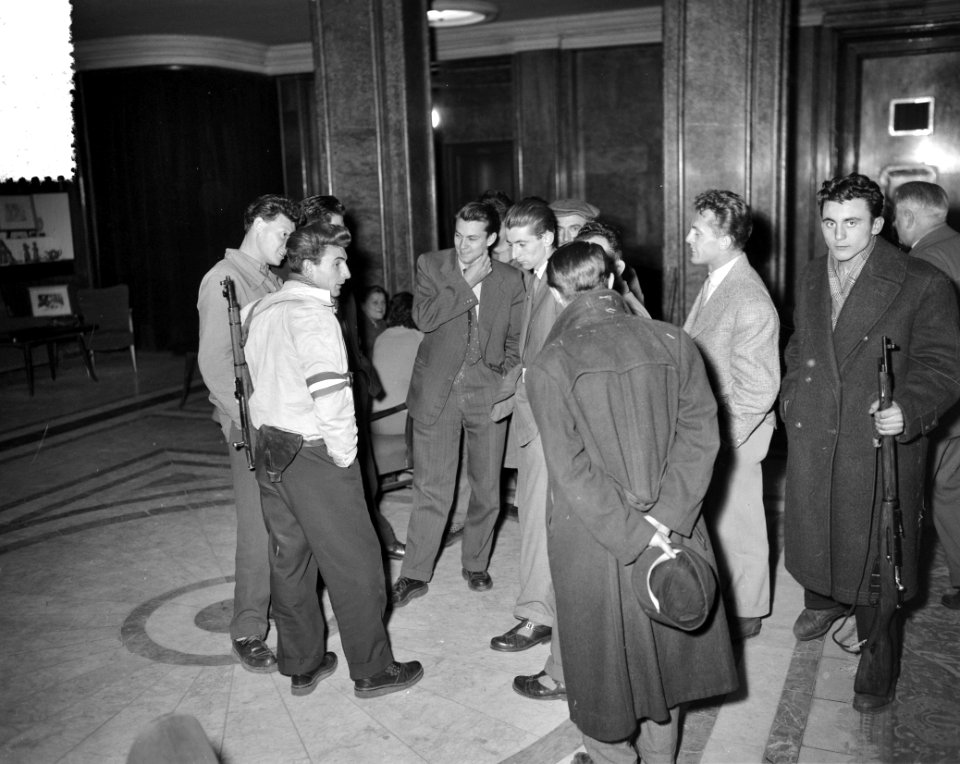 Laatste fotos uit Boedapest Opnamen op hoofdkwartier op Margareta eiland, Bestanddeelnr 908-1203