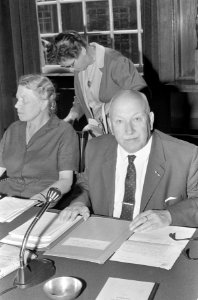 Laatste Gemeenteraad-vergadering te Amsterdam, 6A Vermeulen (AR), 7A Wijsmuller , Bestanddeelnr 919-4873