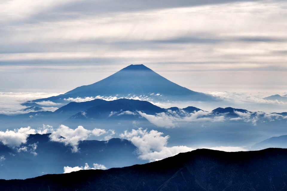 Silhouette cloud landscape