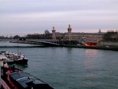 La Seine et le Pont Alexandre III vus du pont des Invalides