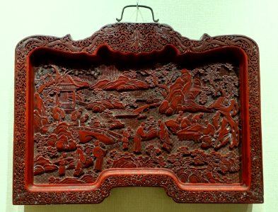 Lacquerware scene, 2 of 2 - Sichuan University Museum - Chengdu, China - DSC06164