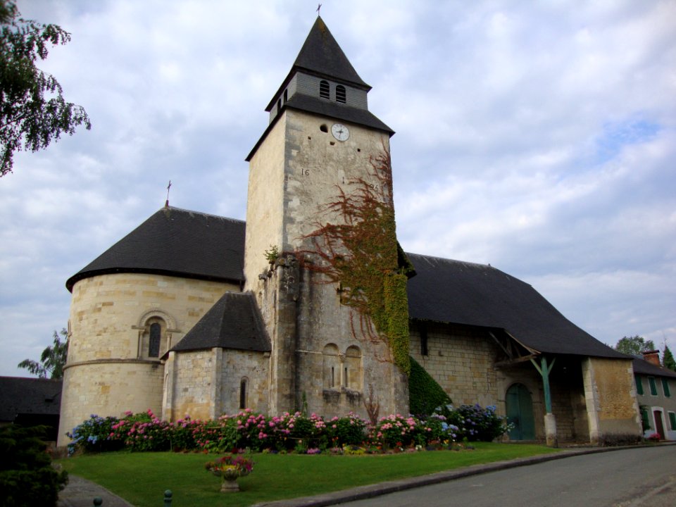 Lacommande (Pyr-Atl, Fr) L'église de la Commanderie