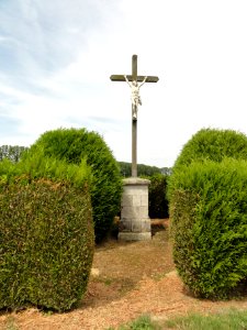 La Ville-aux-Bois-lès-Dizy (Aisne) croix de chemin, ouest