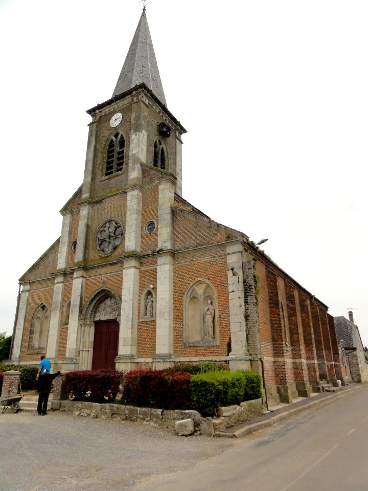 La Ville-aux-Bois-lès-Dizy (aisne) Église Saint-Fiacre-et-Saint-Blaise (02)