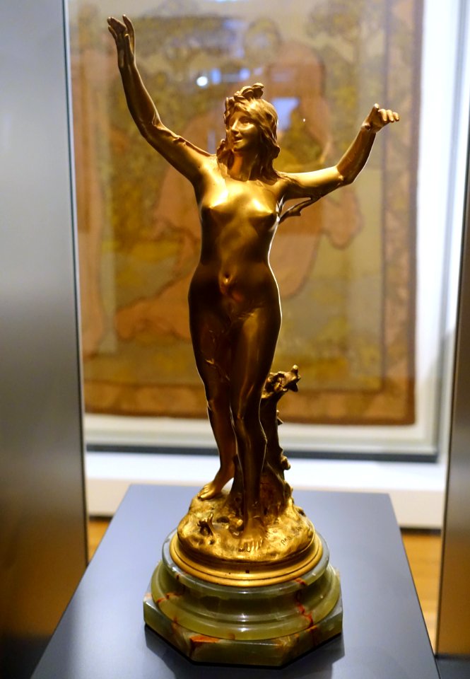 La sève by Raoul Larche, Siot-Decauville foundry, Paris, designed 1893, gilt bronze - Hessisches Landesmuseum Darmstadt - Darmstadt, Germany - DSC01119