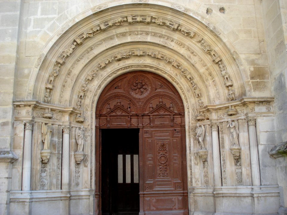 L'Isle-Adam, portail de l'église