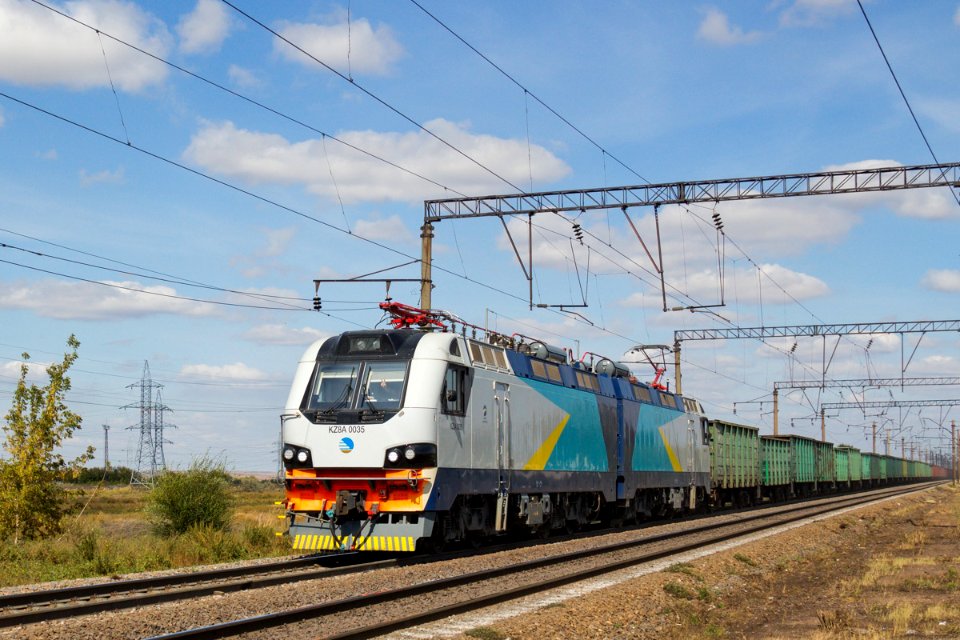 KZ8A-0035, Казахстан, Карагандинская область, перегон Жана Караганды - Майкудук (Trainpix 205286)