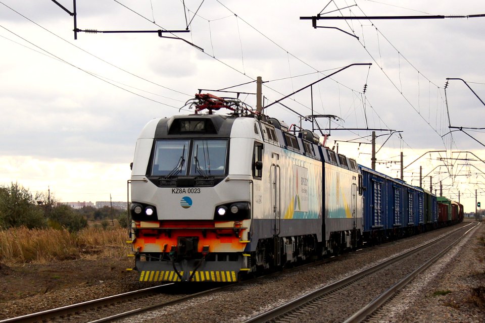KZ8A-0023, Казахстан, Карагандинская область, перегон Майкудук - Жана Караганды (Trainpix 206607)