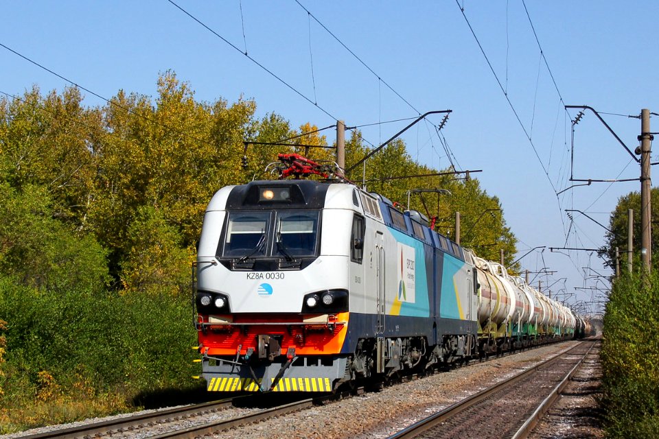 KZ8A-0030, Казахстан, Карагандинская область, перегон Жана Караганды - Майкудук (Trainpix 205540)