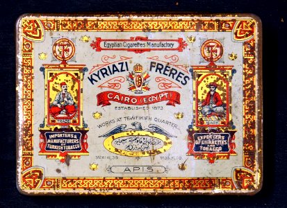 Kyriazi Frères, APis, cigarettes tin