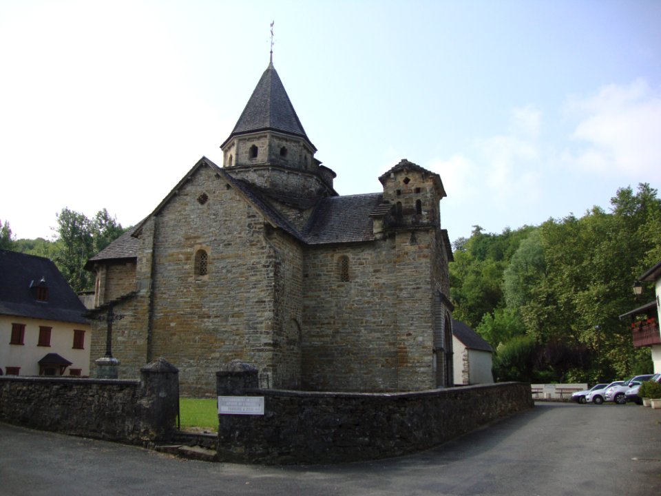 L'Hôpital-Saint-Blaise (Pyr-Atl, Fr) L'église coté nord