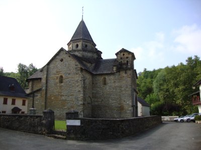 L'Hôpital-Saint-Blaise (Pyr-Atl, Fr) L'église coté nord