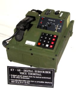 KY-68 Digital Subscriber Voice Terminal, bridge from tactical to office environment - National Cryptologic Museum - DSC08025