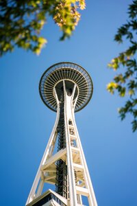 Space needle tourist attraction tower