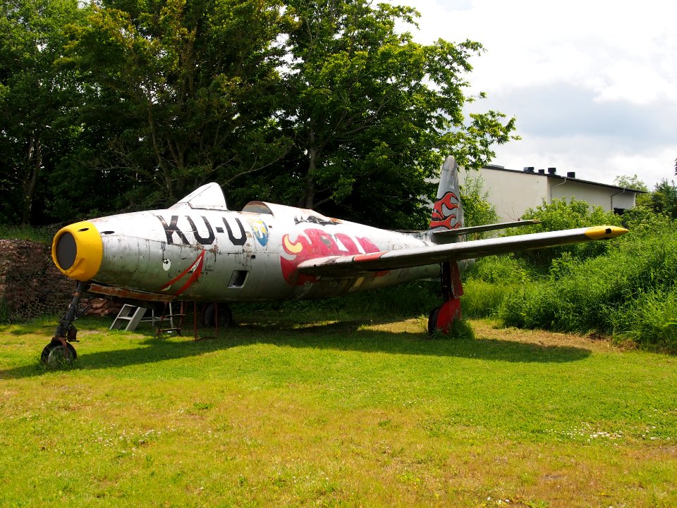 KU-U F-84G Thunderjet in Aalborg Forsvars- og Garnisonsmuseum, pic1