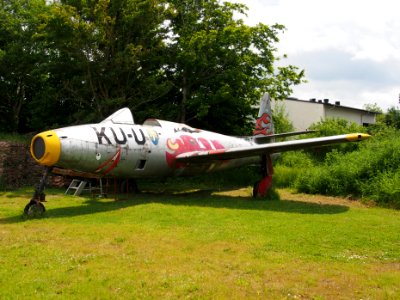KU-U F-84G Thunderjet in Aalborg Forsvars- og Garnisonsmuseum, pic1