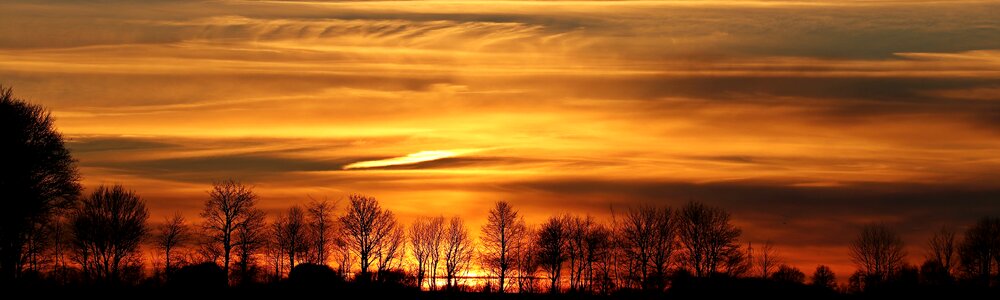 Clouds abendstimmung setting sun photo