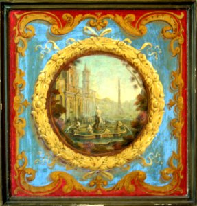 La Facciata di S.Croce in Gersalemme, Painting-1