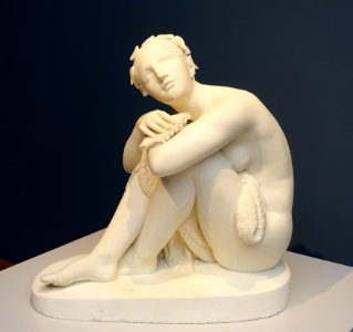 La Faunesse by Denis Foyatier, 1845, marble, view 2 - Villa Vauban - Luxembourg City - DSC06409