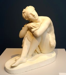 La Faunesse by Denis Foyatier, 1845, marble, view 1 - Villa Vauban - Luxembourg City - DSC06408