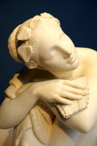 La Faunesse by Denis Foyatier, 1845, marble, view 3 - Villa Vauban - Luxembourg City - DSC06411