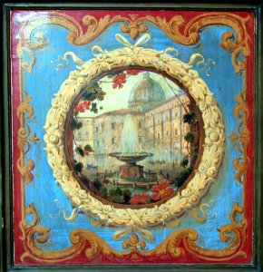 La Facciata di S.Croce in Gersalemme, Painting-4