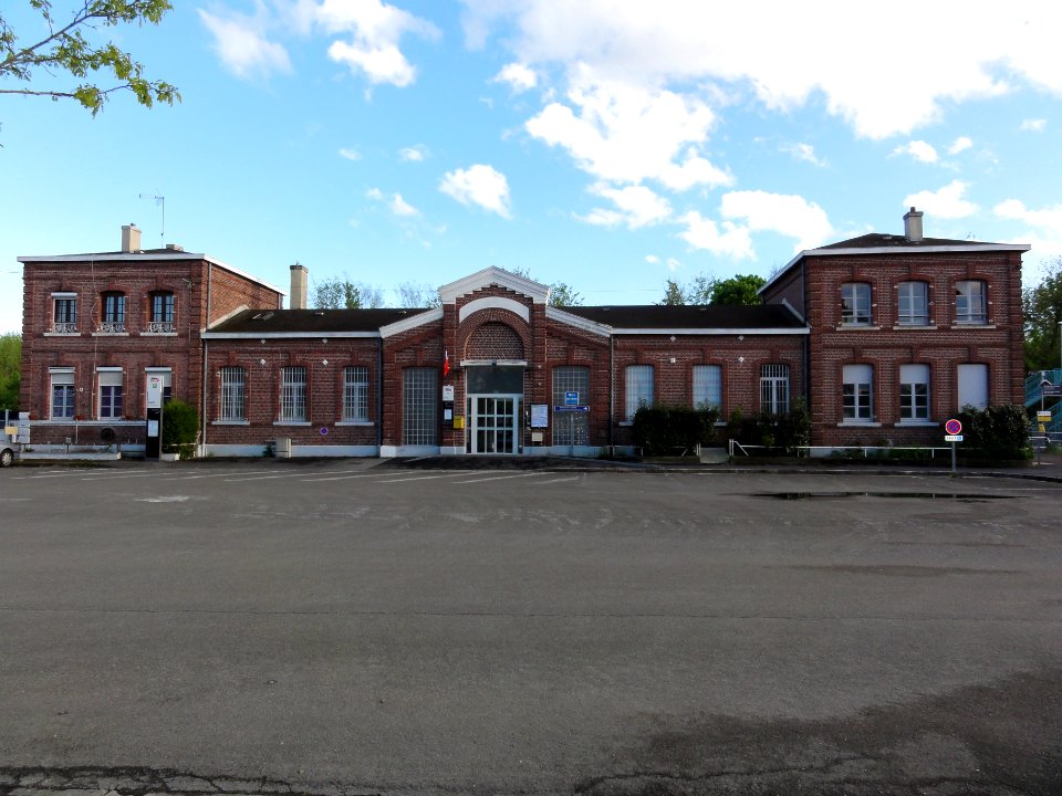 La Fère (Aisne) la gare, façade