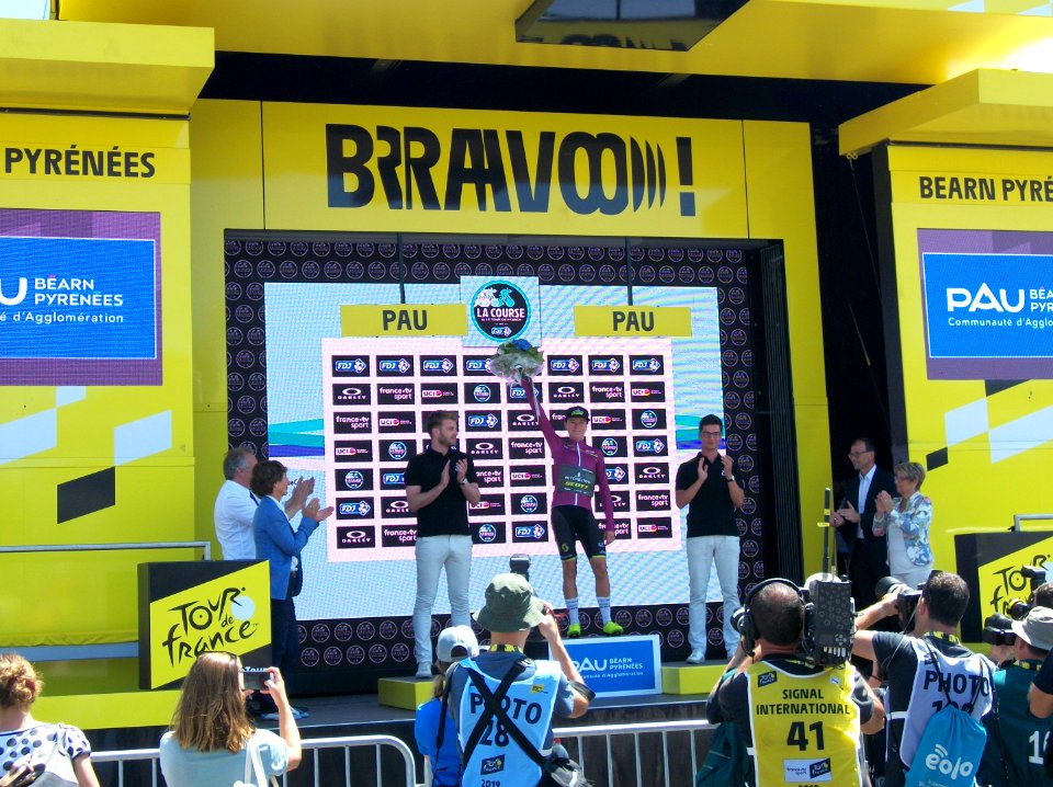 La course by Le Tour de France 2019 à Pau - Podium classement UCI World Tour
