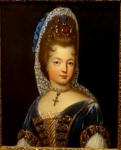 La Dsse. de Bourbon, French, anonymous school of Mignard, 1700s, oil on canvas - Middlebury College Museum of Art - Middlebury, VT - DSC08157