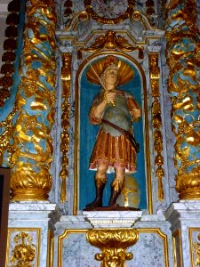 La Ferrière-sur-Risle (Eure, Fr) église Saint-Georges, retable, detail 01