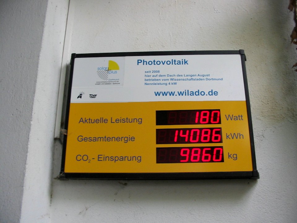 LA Anzeige Solaranlage
