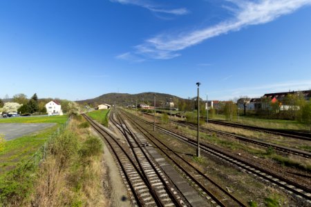 Löbau Blick von der Weißenberger Brücke Richtung Bahnhof (2)