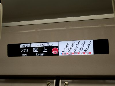 Kyoto subway 50 series LCD 20190503