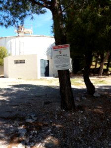 L'Estaque - Montée Pichou, réservoir d'eau, affiche Projet Maia
