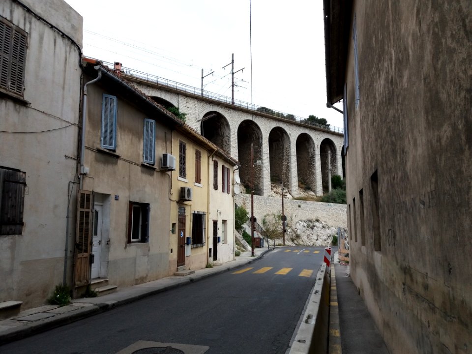 L'Estaque - Chemin de la Nerthe - Viaduc ferroviaire du Marinier