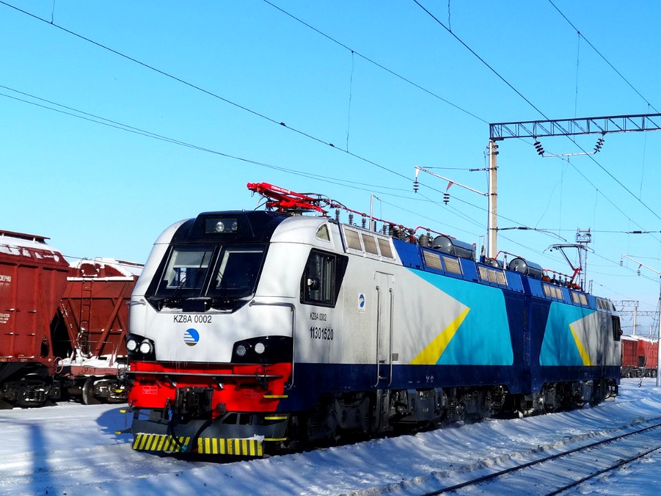 KZ8A-0002, Kazakhstan, Karaganda region, Karaganda-Sorting station (Trainpix 121165)
