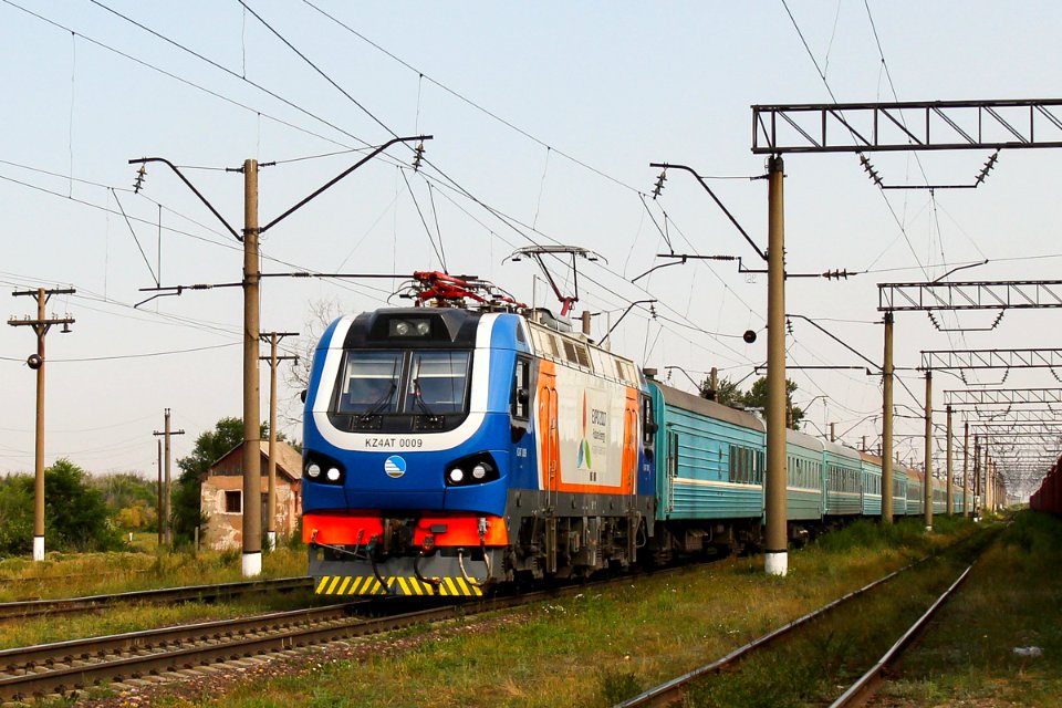 KZ4AT-0009, Казахстан, Карагандинская область, станция Кокпекты (Trainpix 201827)