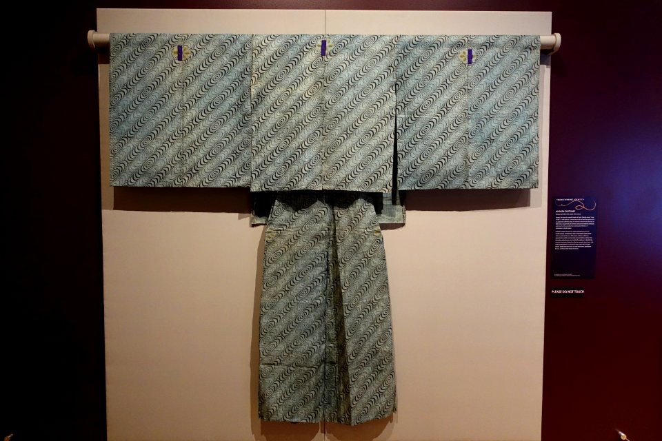 Kyogen suo costume, Japan, Meiji period, 19th century AD, view 1 - Textile Museum, George Washington University - DSC09457