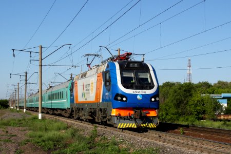 KZ4AT-0005, Казахстан, Карагандинская область, перегон Караганда - Майкудук (Trainpix 198363)