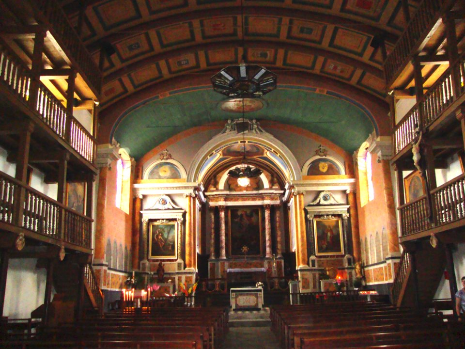 La Bastide-Clairence (Pyr-Atl, Fr) Notre-Dame-de l'Assomption, intérieur