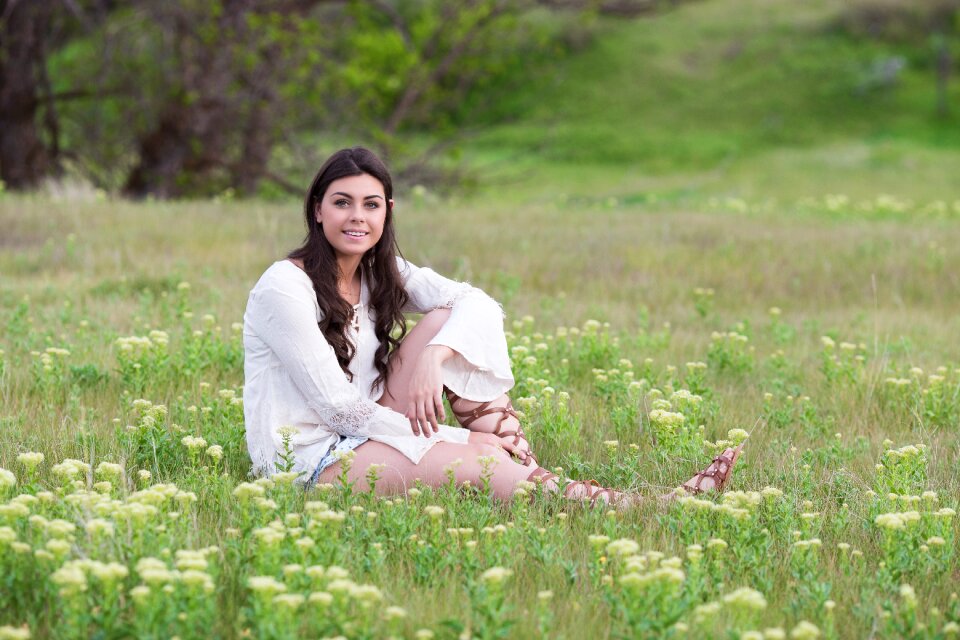 Woman young nature