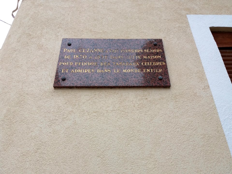 L'Estaque - Plaques - Maison de Paul Cézanne