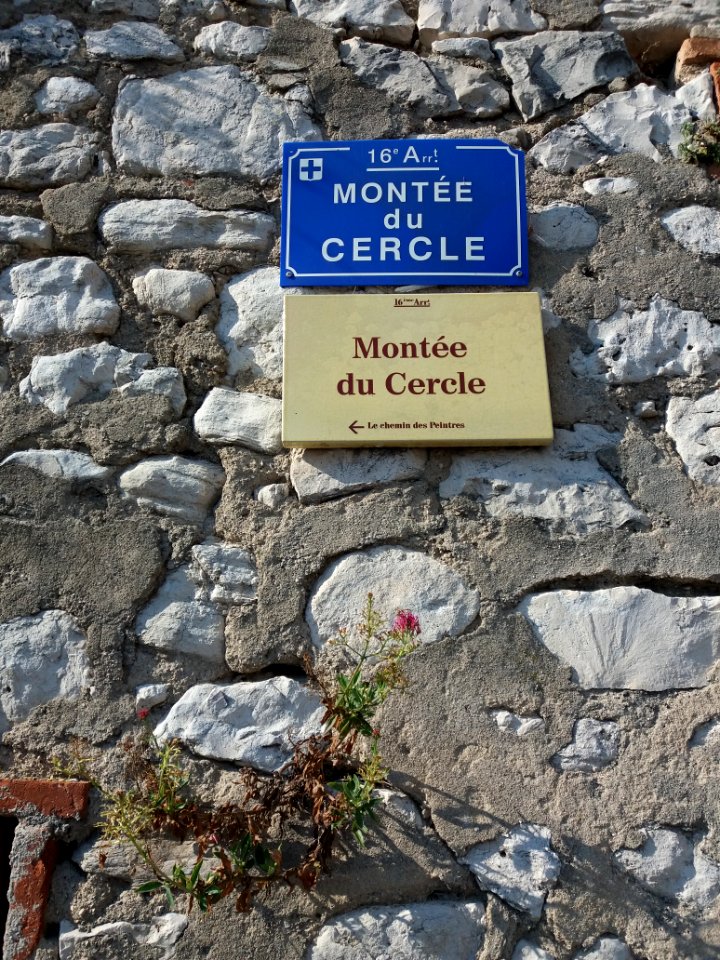 L'Estaque - Montée du Cercle - Plaques