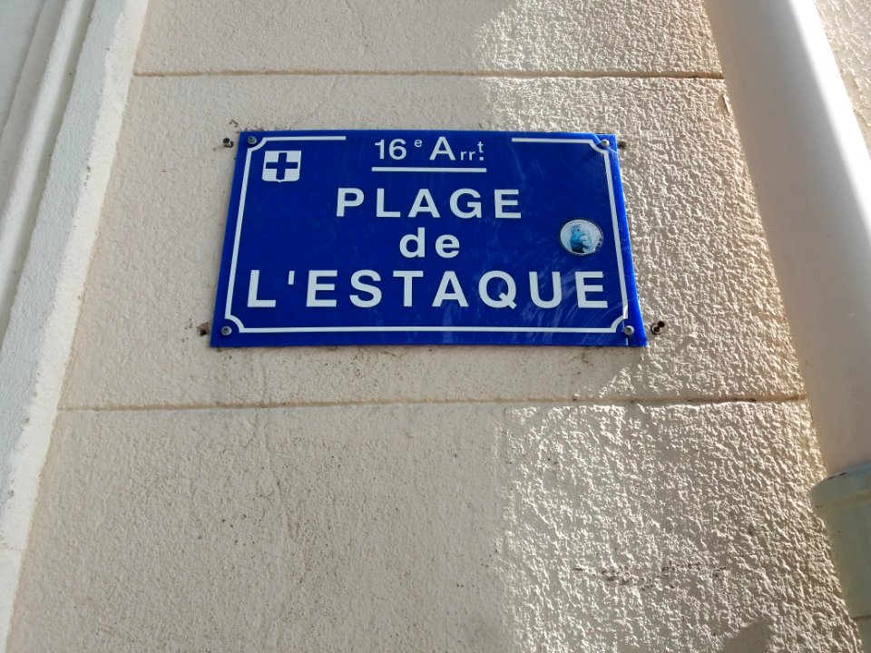 L'Estaque - Plage de l'Estaque, plaque
