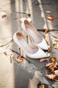Shoes autumn wedding photo