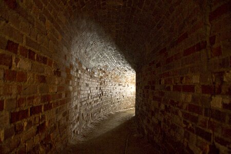 Tunnel gloomy walls