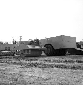Landbouwmachines en werktuigen, werkzaamheden, seaman grader, Bestanddeelnr 160-1216
