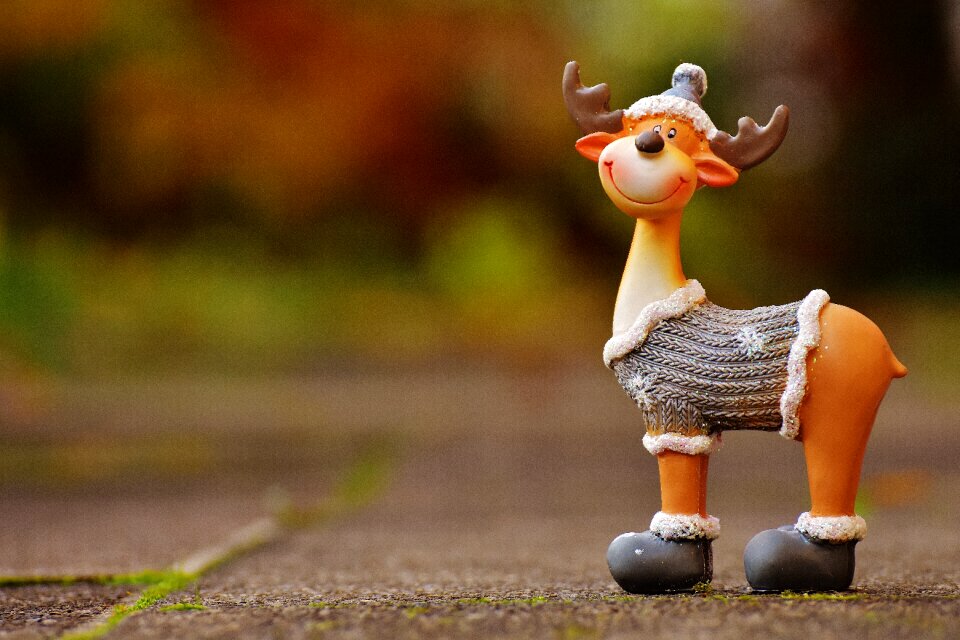 Reindeer winter decoration