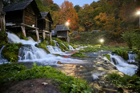 Stream landscape mountain photo